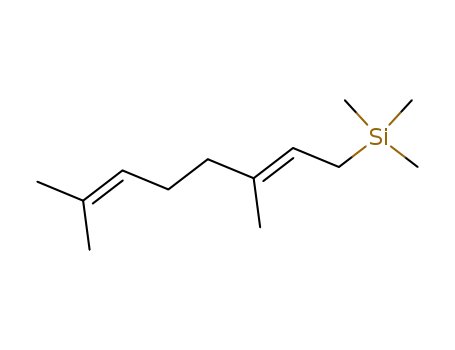 Molecular Structure of 78055-70-6 (trimethyl[(E)-3,7-dimethylocta-2,6-dienyl]silane)
