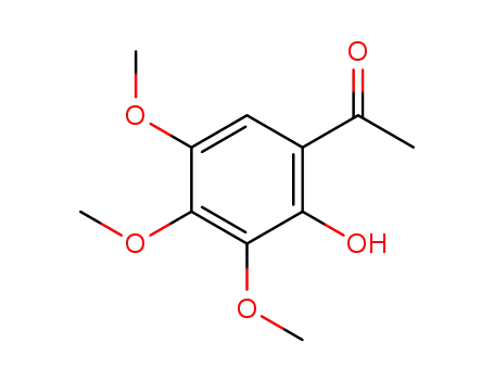 Molecular Structure of 30225-96-8 (Ethanone, 1-(2-hydroxy-3,4,5-trimethoxyphenyl)-)