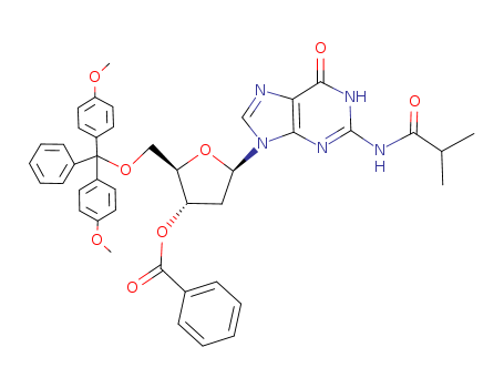 Guanosine,5'-O-[bis(4-methoxyphenyl)phenylmethyl]-2'-deoxy-N-(2-methyl-1-oxopropyl)-,3'-benzoate (9CI)