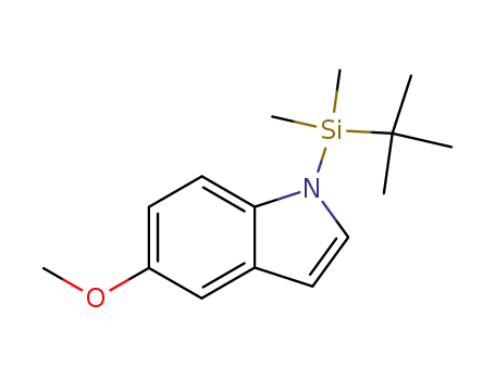 Molecular Structure of 162710-95-4 (1-(tert-Butyldimethylsilyl)-5-methoxyindole)
