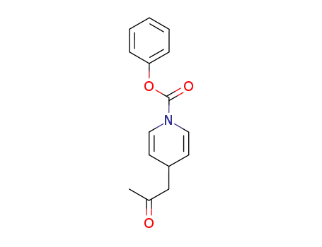 Molecular Structure of 93617-62-0 (1(4H)-Pyridinecarboxylic acid, 4-(2-oxopropyl)-, phenyl ester)