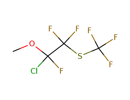1,1,2-Trifluor-2-chlor-2-methoxy-1-<trifluor-methylmercapto>-ethan