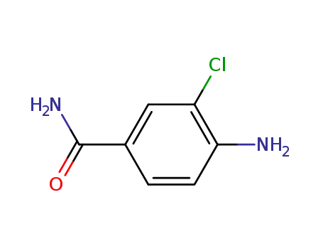 Molecular Structure of 50961-67-6 (4-Amino-3-chlorobenzamide)