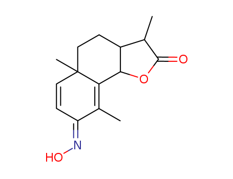 (3S)-8-Hydroxyimino-3aβ,4,5,5a,8,9bα-hexahydro-3β,5aα,9-trimethylnaphtho[1,2-b]furan-2(3H)-one