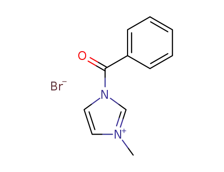 Molecular Structure of 61166-17-4 (1H-Imidazolium, 1-benzoyl-3-methyl-, bromide)