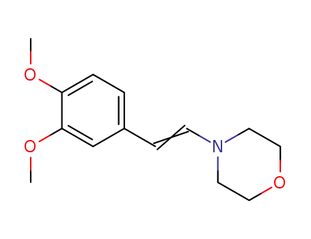 Molecular Structure of 84569-66-4 (4-[(E)-2-(3,4-Dimethoxy-phenyl)-vinyl]-morpholine)