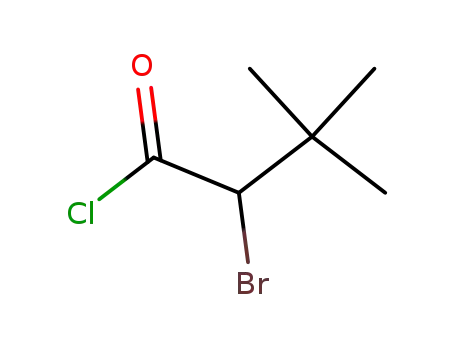 Molecular Structure of 29336-30-9 (2-Bromo-3,3-dimethylbutanoyl chloride)