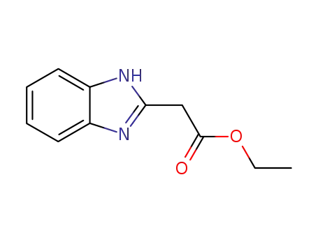 Molecular Structure of 14741-71-0 ((1H-BENZOIMIDAZOL-2-YL)-ACETIC ACID ETHYL ESTER)