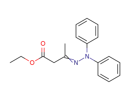 Butanoic acid, 3-(diphenylhydrazono)-, ethyl ester
