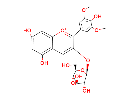 (2s,3r,4s,5s,6r)-2-[5,7-dihydroxy-2-(4-hydroxy-3,5-dimethoxyphenyl)chromenylium-3-yl]oxy-6-(hydroxymethyl)oxane-3,4,5-triol