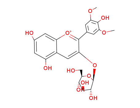 Molecular Structure of 18470-06-9 (malvidin 3-O-glucoside)