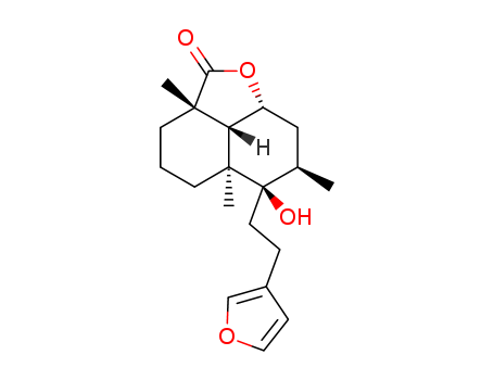 2H-Naphtho[1,8-bc]furan-2-one,6-[2-(3-furanyl)ethyl]decahydro-6-hydroxy-2a,5a,7-trimethyl-,(2aS,5aS,6R,7R,8aR,8bR)-  CAS NO.465-92-9