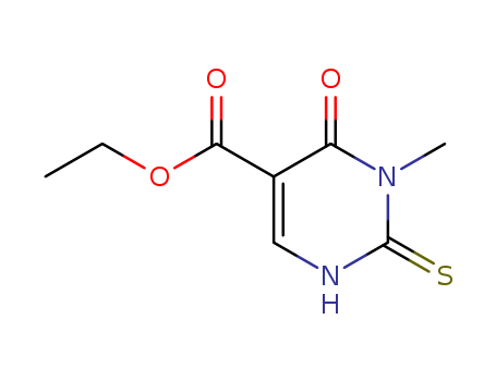 ethyl 1-methyl-6-oxo-2-sulfanylidene-3H-pyrimidine-5-carboxylate cas  7506-89-0