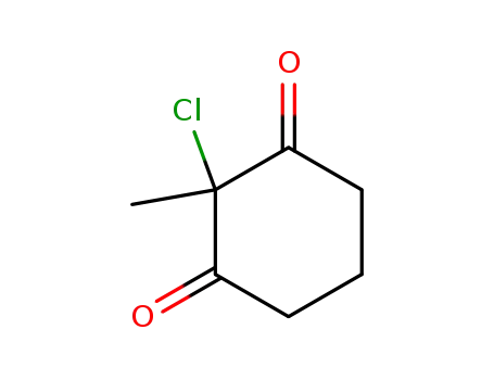 Molecular Structure of 52956-17-9 (2-Chlor-2-methyl-cyclohexandion-(1,3))