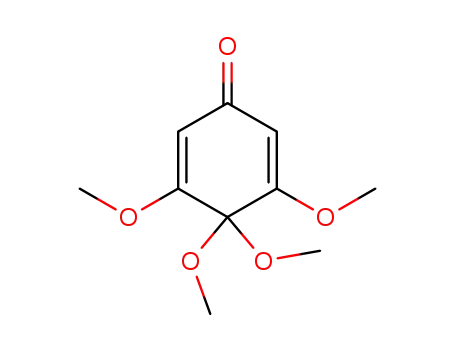 Molecular Structure of 57197-13-4 (3,4,4,5-Tetramethoxy-2,5-cyclohexadien-1-one)