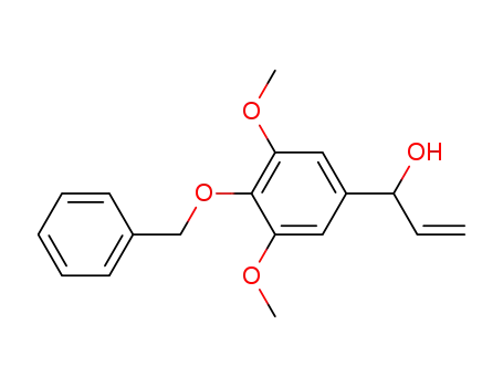 Molecular Structure of 540462-86-0 (Benzenemethanol, a-ethenyl-3,5-dimethoxy-4-(phenylmethoxy)-)