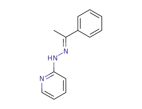 Molecular Structure of 19848-64-7 (2-[2-(1-phenylethylidene)hydrazinyl]pyridine)