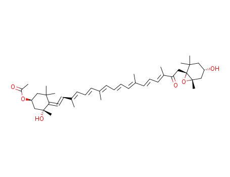 Acetic acid (1S,3R)-3-hydroxy-4-[(3E,5E,7E,9E,11E,13E,15E)-18-((1R,4S,6S)-4-hydroxy-2,2,6-trimethyl-7-oxa-bicyclo[4.1.0]hept-1-yl)-3,7,12,16-tetramethyl-17-oxo-octadeca-1,3,5,7,9,11,13,15-octaenylidene]-3,5,5-trimethyl-cyclohexyl ester