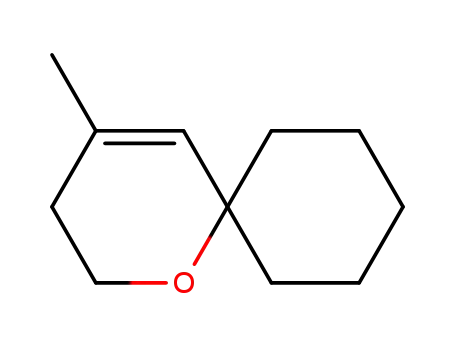Molecular Structure of 62062-89-9 (1-Oxaspiro[5.5]undec-4-ene, 4-methyl-)