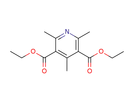 Molecular Structure of 1150-55-6 (diethyl 1,4-dihydro-2,4,6-trimethyl-3,5-pyridinedicarboxylate)