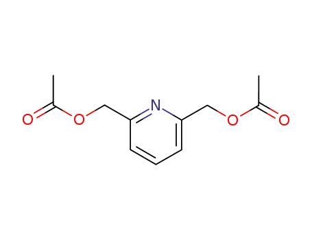 Molecular Structure of 7688-39-3 (2,6-Pyridinedimethanol, diacetate (ester))