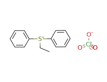 Molecular Structure of 10504-65-1 (diphenylethylsulfonium perchlorate)