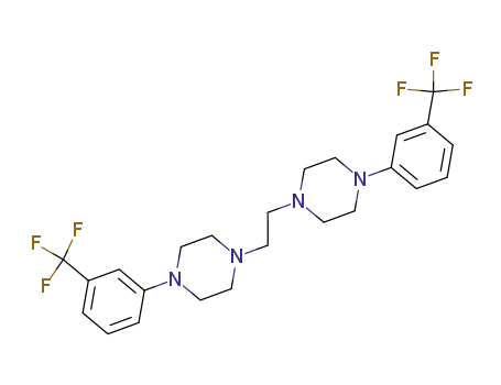 Molecular Structure of 51299-16-2 (4,4'-bis-(3-trifluoromethyl-phenyl)-1,1'-ethane-1,2-diyl-bis-piperazine)