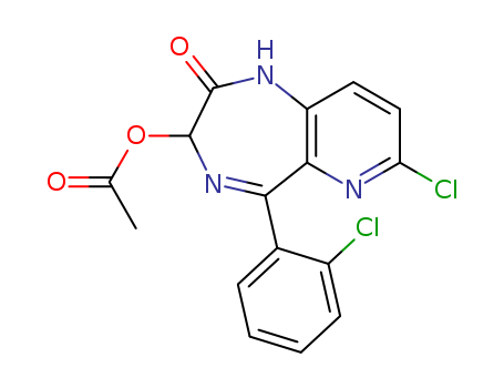 3-(ACETOXY)-7-CHLORO-5-(2-CHLOROPHENYL)-1,3-DIHYDRO-2H-PYRIDO[3,2-E]-1,4-DIAZEPIN-2-ONE