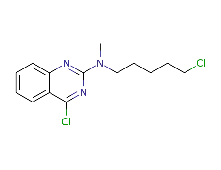 Molecular Structure of 83369-15-7 ((5-Chloro-pentyl)-(4-chloro-quinazolin-2-yl)-methyl-amine)