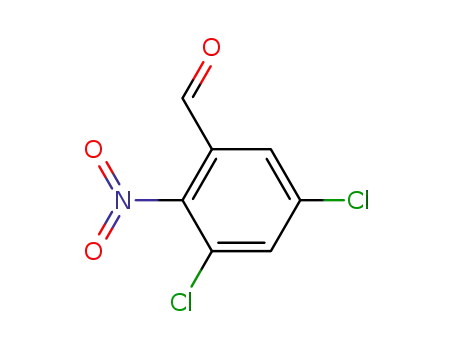Molecular Structure of 59178-12-0 (3,5-Dichloro-2-nitrobenzaldehyde)