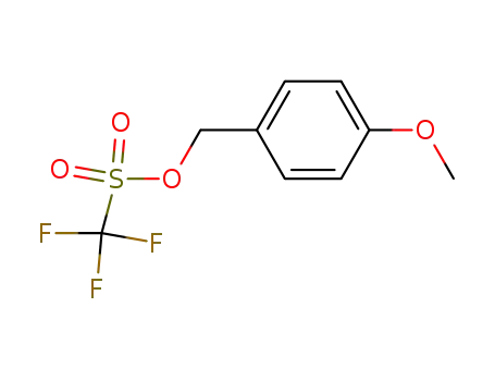 Molecular Structure of 121203-13-2 (Trifluoro-methanesulfonic acid 4-methoxy-benzyl ester)