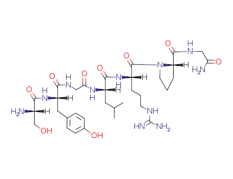 1-[2-[[2-[[2-[[2-[(2-amino-3-hydroxypropanoyl)amino]-3-(4-hydroxyphenyl)propanoyl]amino]acetyl]amino]-4-methylpentanoyl]amino]-5-(diaminomethylideneamino)pentanoyl]-N-(2-amino-2-oxoethyl)pyrrolidine-2-carboxamide