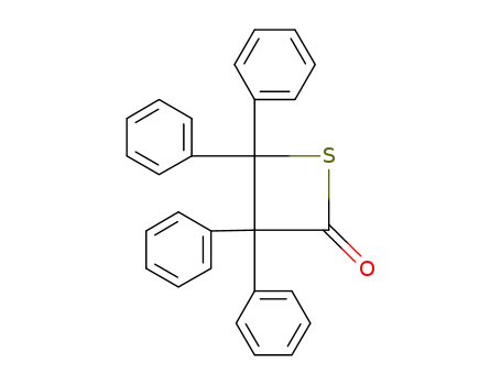 Molecular Structure of 67069-87-8 (3,3,4,4-tetraphenyl-β-thiolactone)