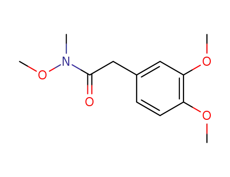 Molecular Structure of 155955-78-5 (2-(3,4-DIMETHOXY-PHENYL)-N-METHOXY-N-METHYL-ACETAMIDE)