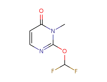 Molecular Structure of 1174638-90-4 (2-O-difluoromethyl-3-N-methyluracil)