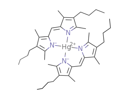 Hg(3,3',5,5'-tetramethyl-4,4'-dibutyldipyrrolylmethene-2,2'(-1H))2