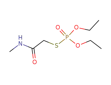 Molecular Structure of 34013-89-3 (O,O-diethyl S-[2-(methylamino)-2-oxoethyl] phosphorothioate)