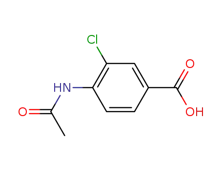 Molecular Structure of 74114-62-8 (4-AcetaMido-3-chlorobenzoic acid)