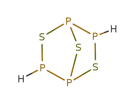 Molecular Structure of 19549-58-7 (P<sub>4</sub>S<sub>3</sub>H<sub>2</sub>)