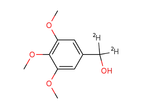 Molecular Structure of 478703-05-8 (5-hydroxy(<SUP>2</SUP>H<SUB>2</SUB>)methyl-1,2,3-trimethoxybenzene)