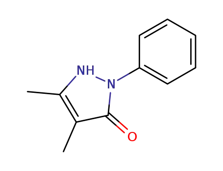 Molecular Structure of 7713-77-1 (3H-Pyrazol-3-one, 1,2-dihydro-4,5-dimethyl-2-phenyl-)