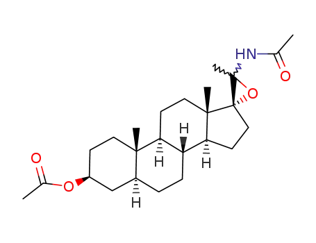 Molecular Structure of 102874-41-9 ((20Ξ)-3β-acetoxy-20-acetylamino-17,20-epoxy-5α-pregnane)