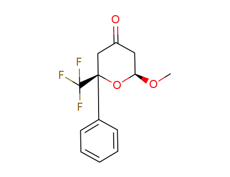 cis-2-methoxy-6-phenyl-6-trifluoromethyltetrahydropyran-4-one