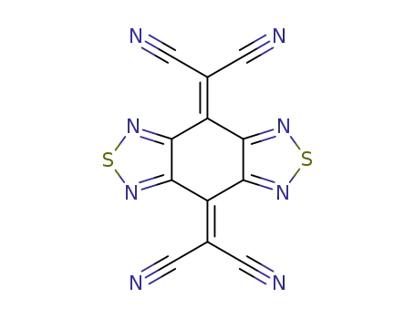 Molecular Structure of 99794-32-8 (benzo<1,2-c:4,5-c'>bis<1,2,5>thiadiazole-4,8-diylidenebis(malononitrile))