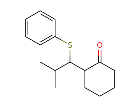 2-(1-phenylthio-2-methylpropyl)cyclohexanone