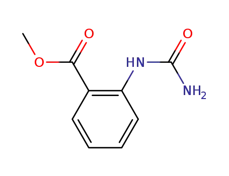 Molecular Structure of 2242-77-5 (methyl 2-(carbamoylamino)benzoate)