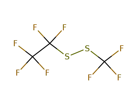 Molecular Structure of 34880-32-5 (Disulfide, pentafluoroethyl trifluoromethyl)