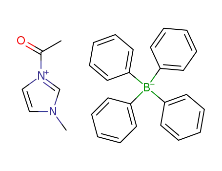 Molecular Structure of 73784-27-7 (1H-Imidazolium, 1-acetyl-3-methyl-, tetraphenylborate(1-))