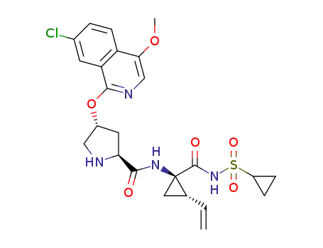 (2S,4R)-4-(7-chloro-4-methoxyisoquinolin-1-yloxy)-N-((1R,2S)-1-(cyclopropylsulfonylcarbamoyl)-2-vinylcyclopropyl)pyrrolidine-2-carboxamide