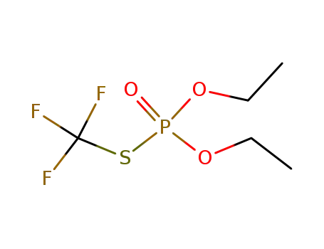 Molecular Structure of 79378-29-3 (O,O-diethyl-S-trifluoromethyl phosphorothioate)